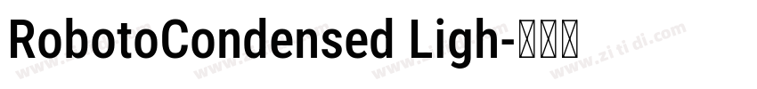 RobotoCondensed Ligh字体转换